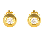 Orecchini - 18 carati Oro giallo - 0.24ct. tw. Diamante (Naturale)