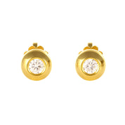Orecchini - 18 carati Oro giallo - 0.24ct. tw. Diamante (Naturale)