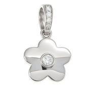 Ciondolo - 18 carati Oro bianco - 0.09ct. tw. Diamante (Naturale)