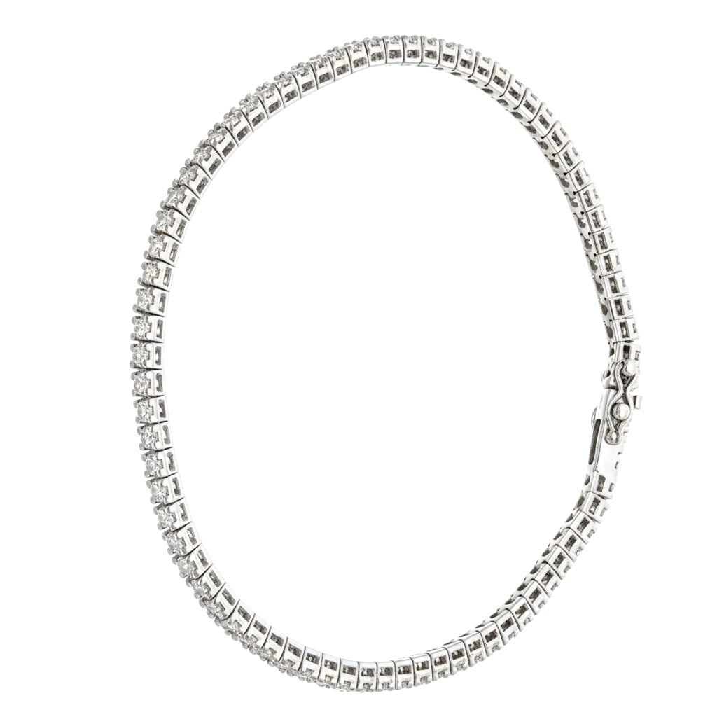 Bracciale - 18 carati Oro bianco - 2.23ct. tw. Diamante (Naturale)