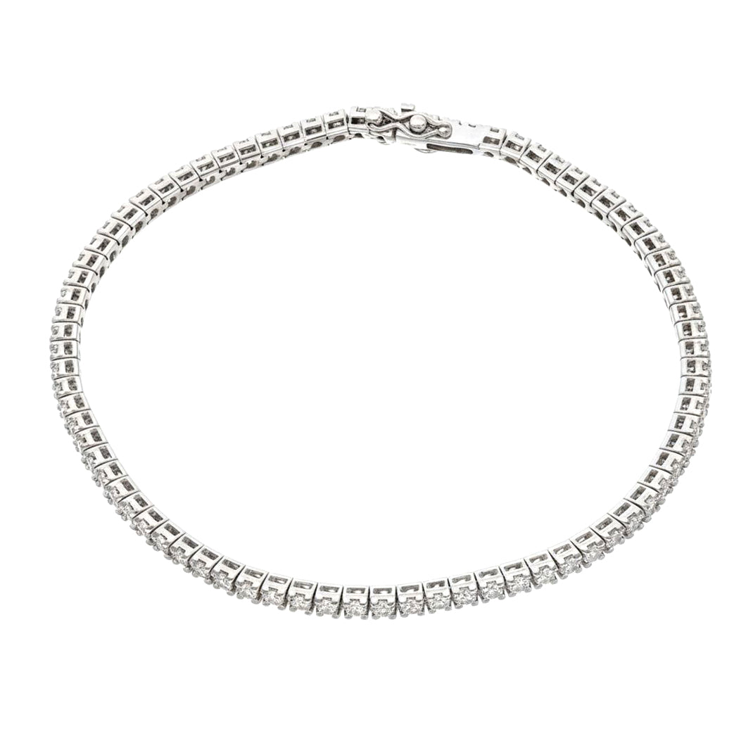 Bracciale - 18 carati Oro bianco - 2.23ct. tw. Diamante (Naturale)