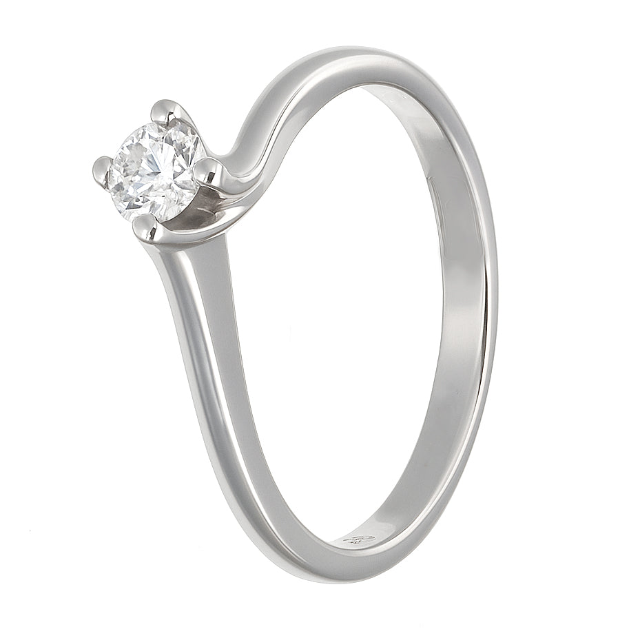 Recarlo - Anello - 18 carati Oro bianco - 0.20ct. tw. Diamante (Naturale)
