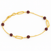 18 carati  , Oro giallo - Bracciale con pietre colorate