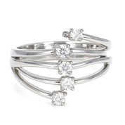 Anello - 18 carati Oro bianco - 0.48ct. tw. Diamante (Naturale)