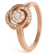 Anello - 18 carati Oro bianco, Oro giallo - 0.42ct. tw. Diamante (Naturale)