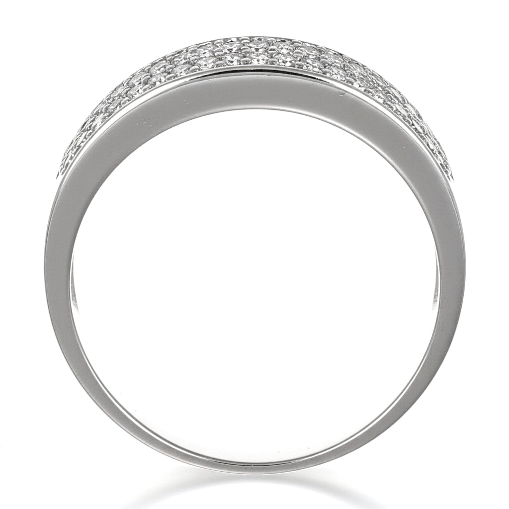 Anello - 18 carati Oro bianco - 0.49ct. tw. Diamante (Naturale)