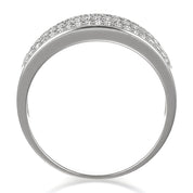 Anello - 18 carati Oro bianco - 0.49ct. tw. Diamante (Naturale)