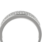 Anello - 18 carati Oro bianco - 0.49ct. tw. Diamante (Naturale)