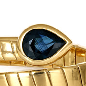 Anello - 18 carati Oro giallo - 0.40ct. tw. Zaffiro