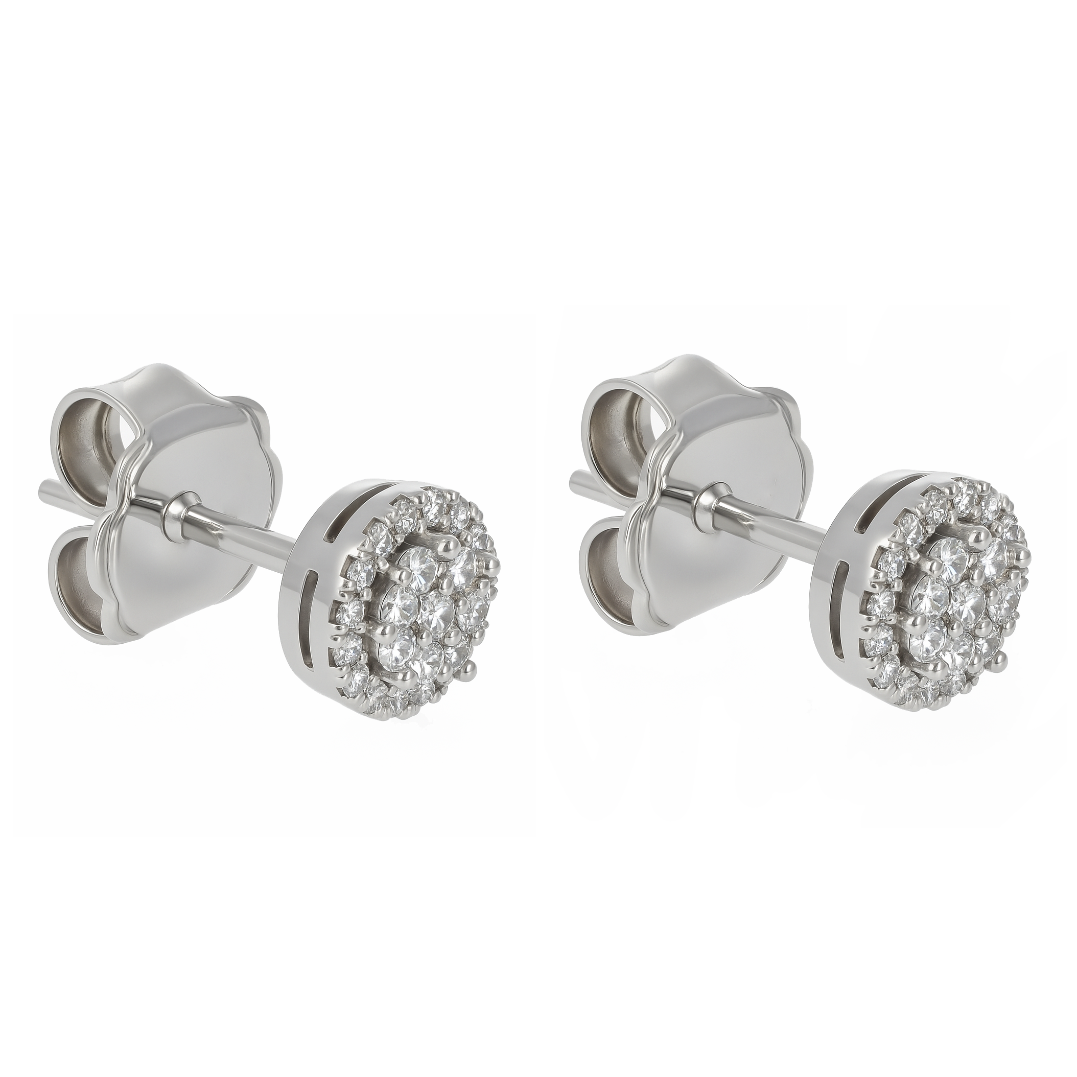 Orecchini - 18 carati Oro bianco - 0.26ct. tw. Diamante (Naturale)