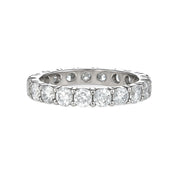 Anello - 18 carati Oro bianco - 3.40ct. tw. Diamante (Naturale)