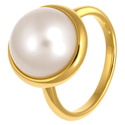 Anello - 18 carati Oro giallo - Perla