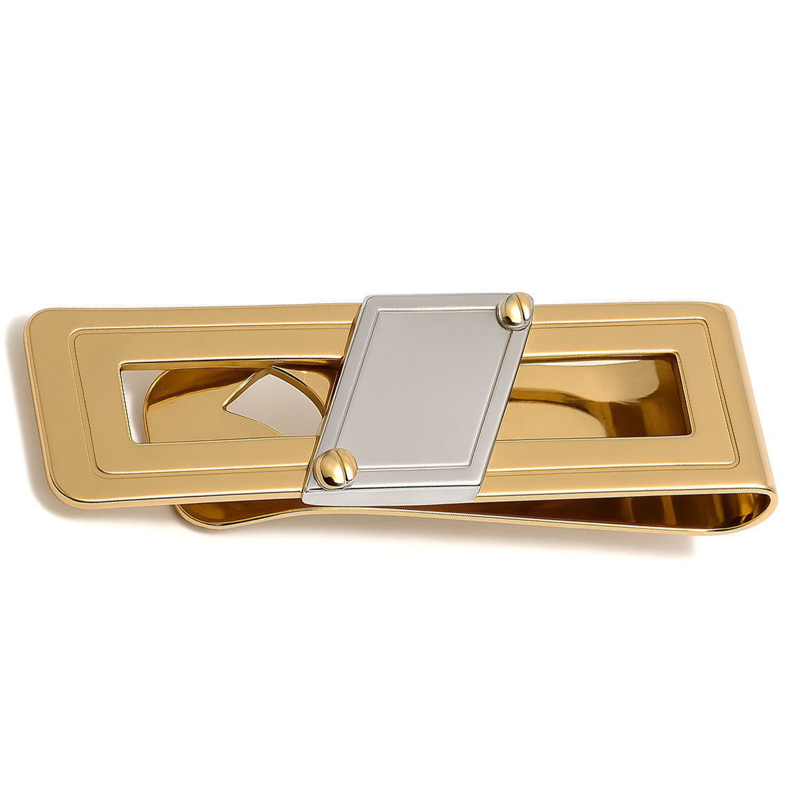 18 carati Oro giallo, Ferma soldi , Oro bianco