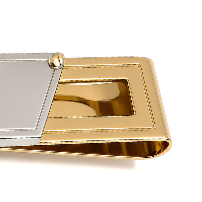 18 carati Oro giallo, Ferma soldi , Oro bianco