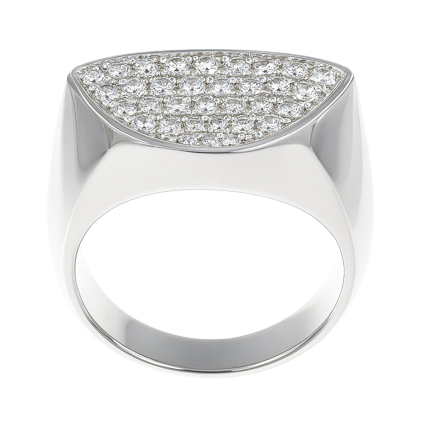 Anello - 18 carati Oro bianco - 0.74ct. tw. Diamante (Naturale)