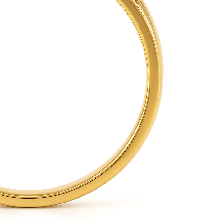 Anello - 18 carati Oro giallo - 0.35ct. tw. Zaffiro - Diamante