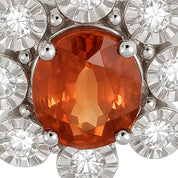 Anello - 18 carati Oro bianco - 1.32ct. tw. Zaffiro - Diamante