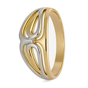 Anello - 18 carati Oro bianco, Oro giallo