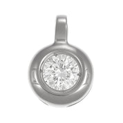 Ciondolo - 18 carati Oro bianco - 0.14ct. tw. Diamante (Naturale)