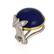 Orecchini - 18 carati Oro bianco, Oro giallo - 16.08ct. tw. Lapislazzuli - Diamante