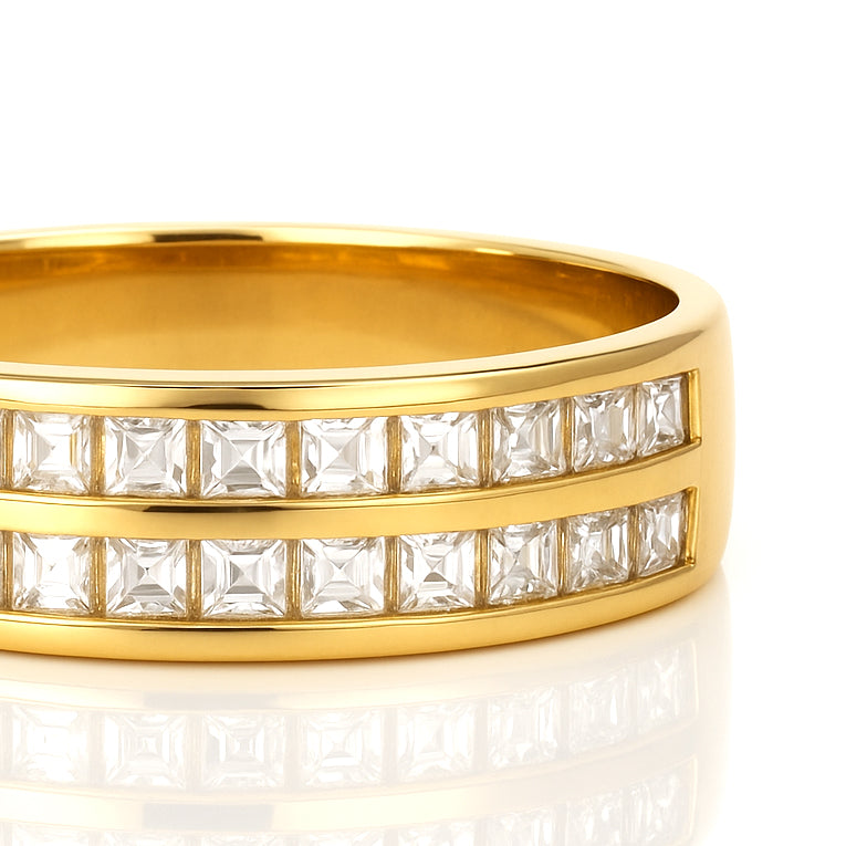 Anello - 18 carati Oro giallo - 0.33ct. tw. Diamante (Naturale)