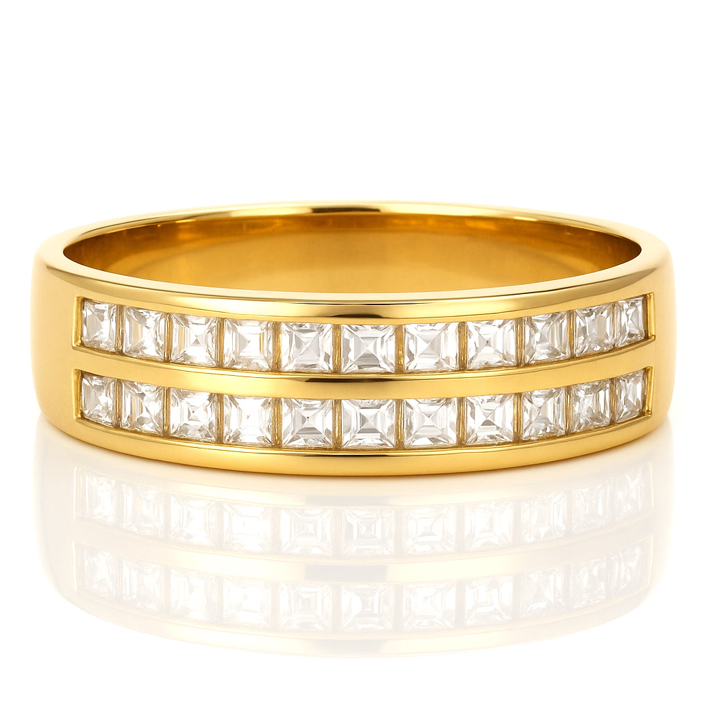 Anello - 18 carati Oro giallo - 0.33ct. tw. Diamante (Naturale)