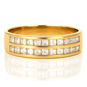 Anello - 18 carati Oro giallo - 0.33ct. tw. Diamante (Naturale)