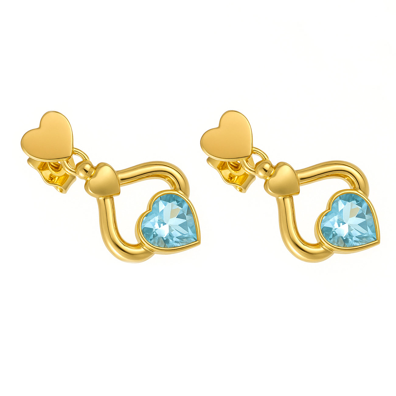 Orecchini - 18 carati Oro giallo - 1.50ct. tw. Topazio