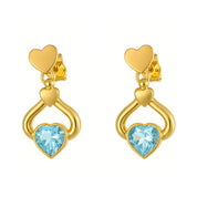 Orecchini - 18 carati Oro giallo - 1.50ct. tw. Topazio