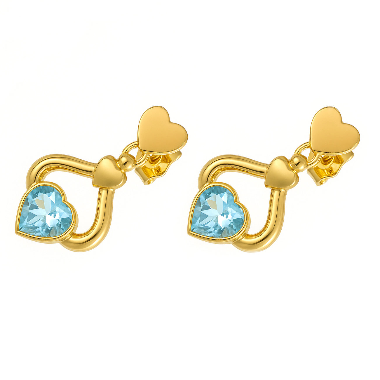 Orecchini - 18 carati Oro giallo - 1.50ct. tw. Topazio