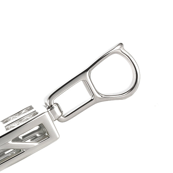 Ciondolo - 18 carati Oro bianco - 2.40ct. tw. Smeraldo - Diamante