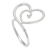 Anello - 18 carati Oro bianco - 0.01ct. tw. Diamante (Naturale)