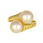 Anello - 18 carati Oro giallo - Perla