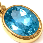 Ciondolo - 18 carati Oro giallo - 4.90ct. tw. Topazio