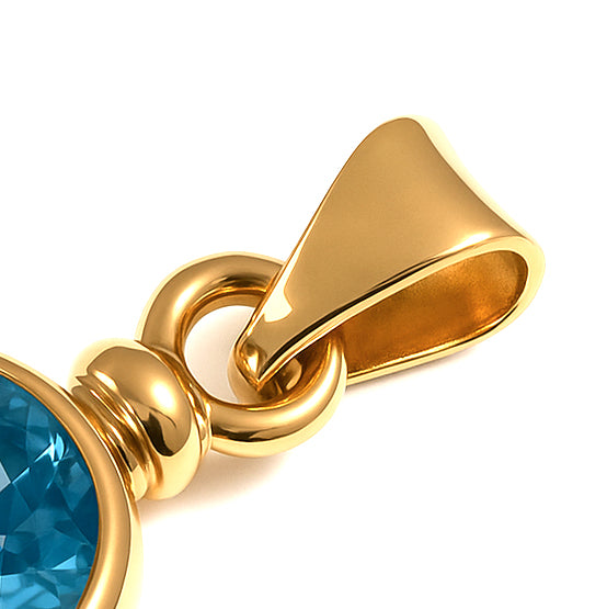 Ciondolo - 18 carati Oro giallo - 4.90ct. tw. Topazio