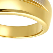 Anello - 18 carati Oro bianco, Oro giallo - 0.24ct. tw. Diamante (Naturale)