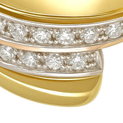 Anello - 18 carati Oro bianco, Oro giallo - 0.24ct. tw. Diamante (Naturale)