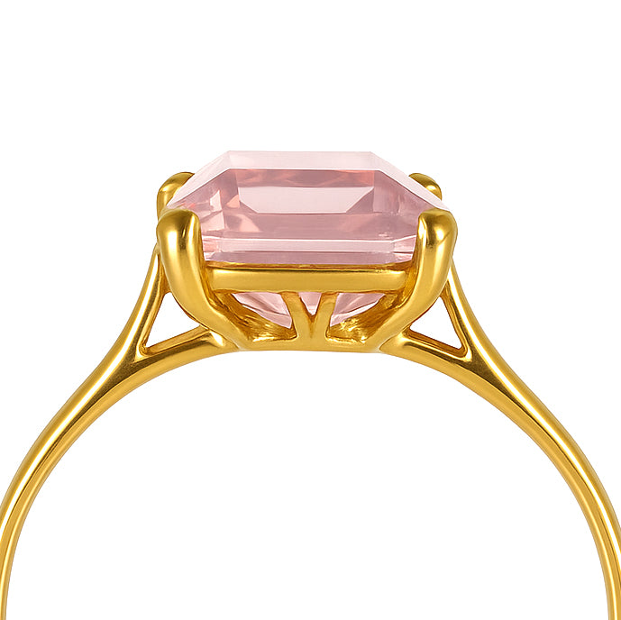 Anello - 18 carati Oro giallo - 3.50ct. tw. Quarzo