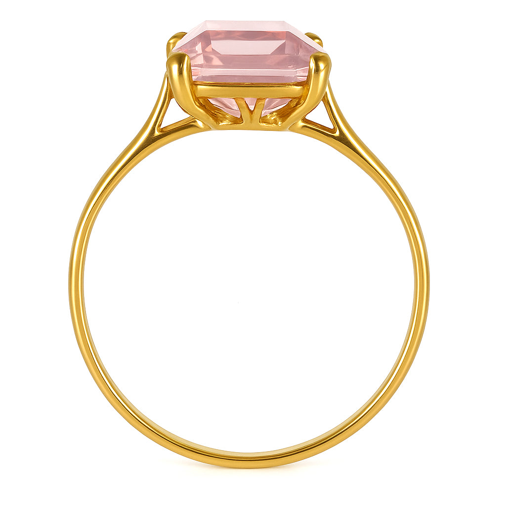 Anello - 18 carati Oro giallo - 3.50ct. tw. Quarzo