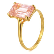 Anello - 18 carati Oro giallo - 3.50ct. tw. Quarzo