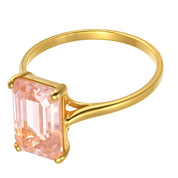 Anello - 18 carati Oro giallo - 3.50ct. tw. Quarzo