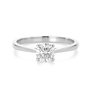 Anello - 18 carati Oro bianco - 0.72ct. tw. Diamante (Naturale)