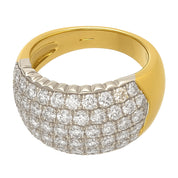 Anello - 18 carati Oro bianco, Oro giallo - 0.83ct. tw. Diamante (Naturale)