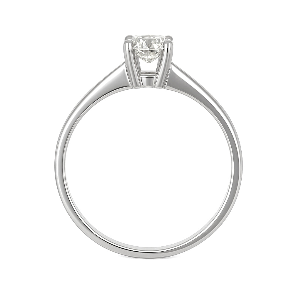 Anello - 18 carati Oro bianco - 0.40ct. tw. Diamante (Naturale)