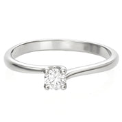 Anello - 18 carati Oro bianco - 0.20ct. tw. Diamante (Naturale)