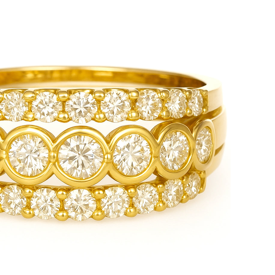 Anello - 18 carati Oro bianco - 0.80ct. tw. Diamante (Naturale)