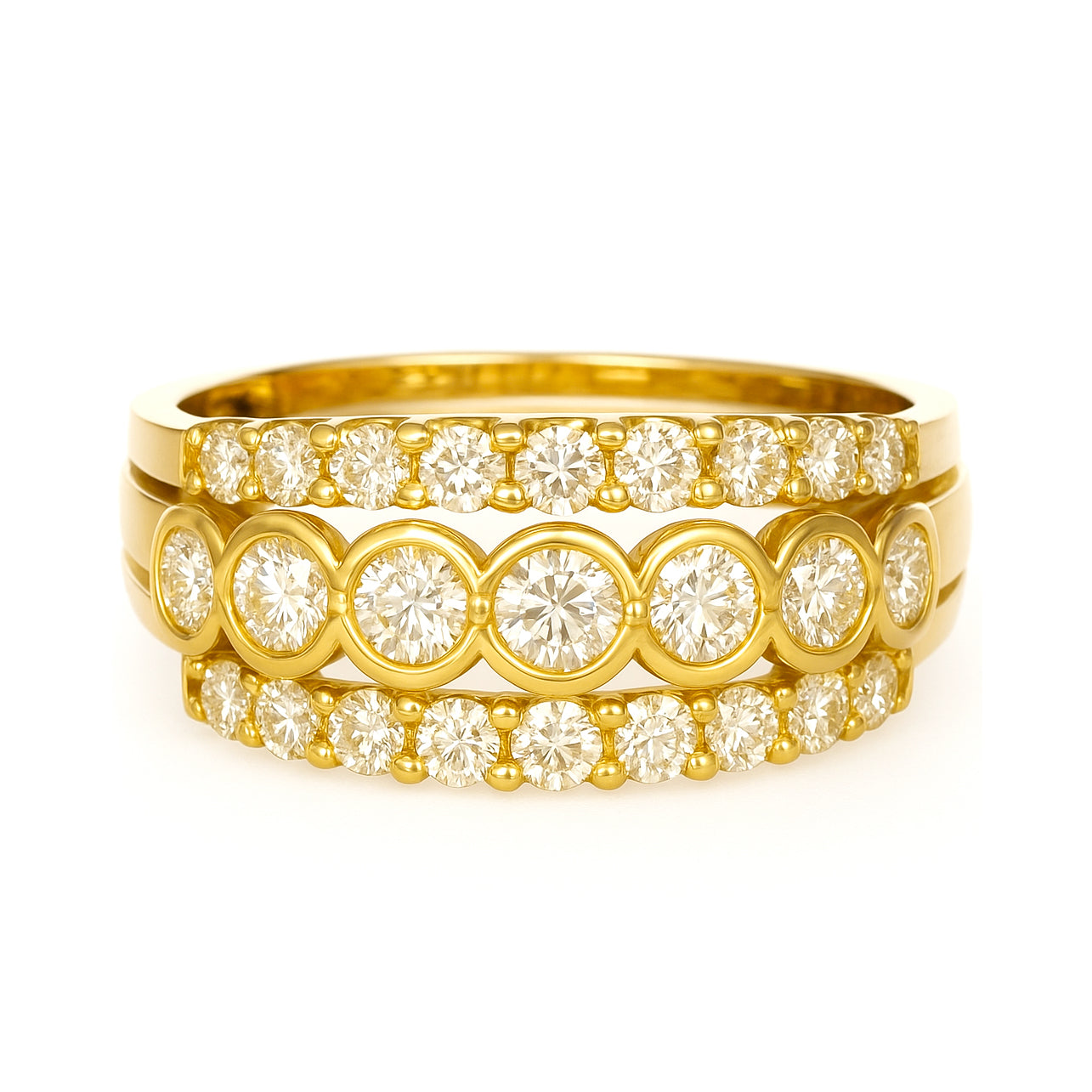 Anello - 18 carati Oro bianco - 0.80ct. tw. Diamante (Naturale)