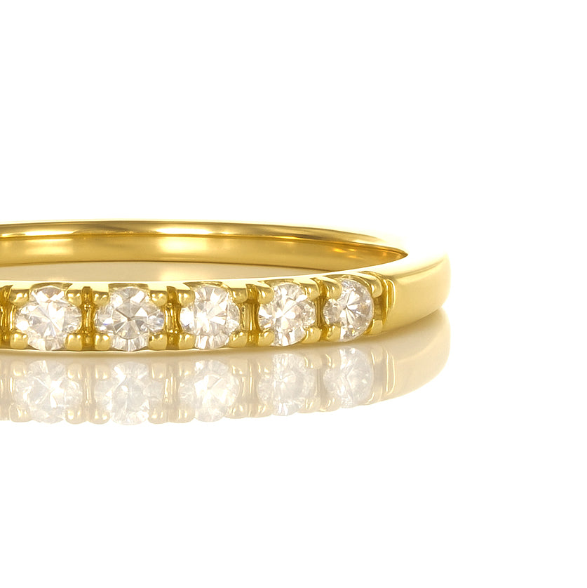 Anello - 18 carati Oro giallo - 0.135ct. tw. Diamante (Naturale)