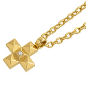 Collana con ciondolo - 18 carati Oro bianco, Oro giallo - 0.05ct. tw. Diamante (Naturale)