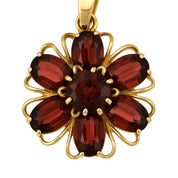 Ciondolo - 18 carati Oro giallo - 3.95ct. tw. Granato